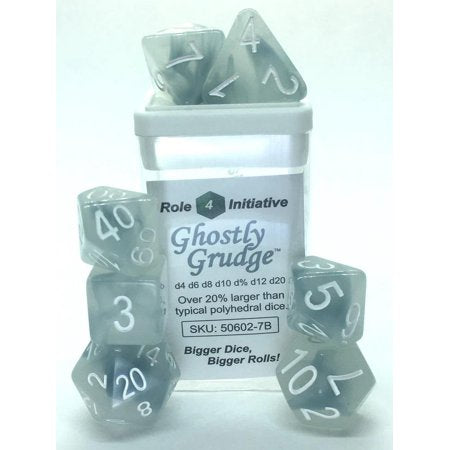 Role 4 Initiative R4I50602-7B Ghostly Grudge Dice - Set of 7