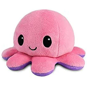 Tee Turtle Octopus Pink & Purple Reversible Plush