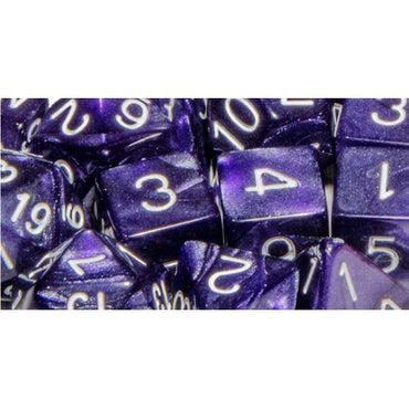 R4I Dice: Marble Purple W/ White