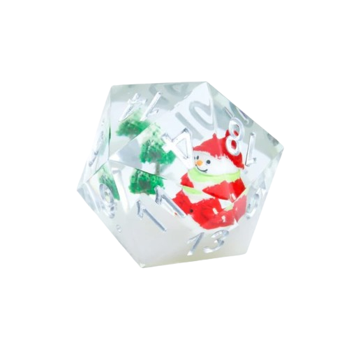 Sirius Dice 54mm d20 Christmas Snowman