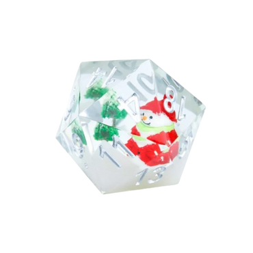 Sirius Dice 54mm d20 Christmas Snowman