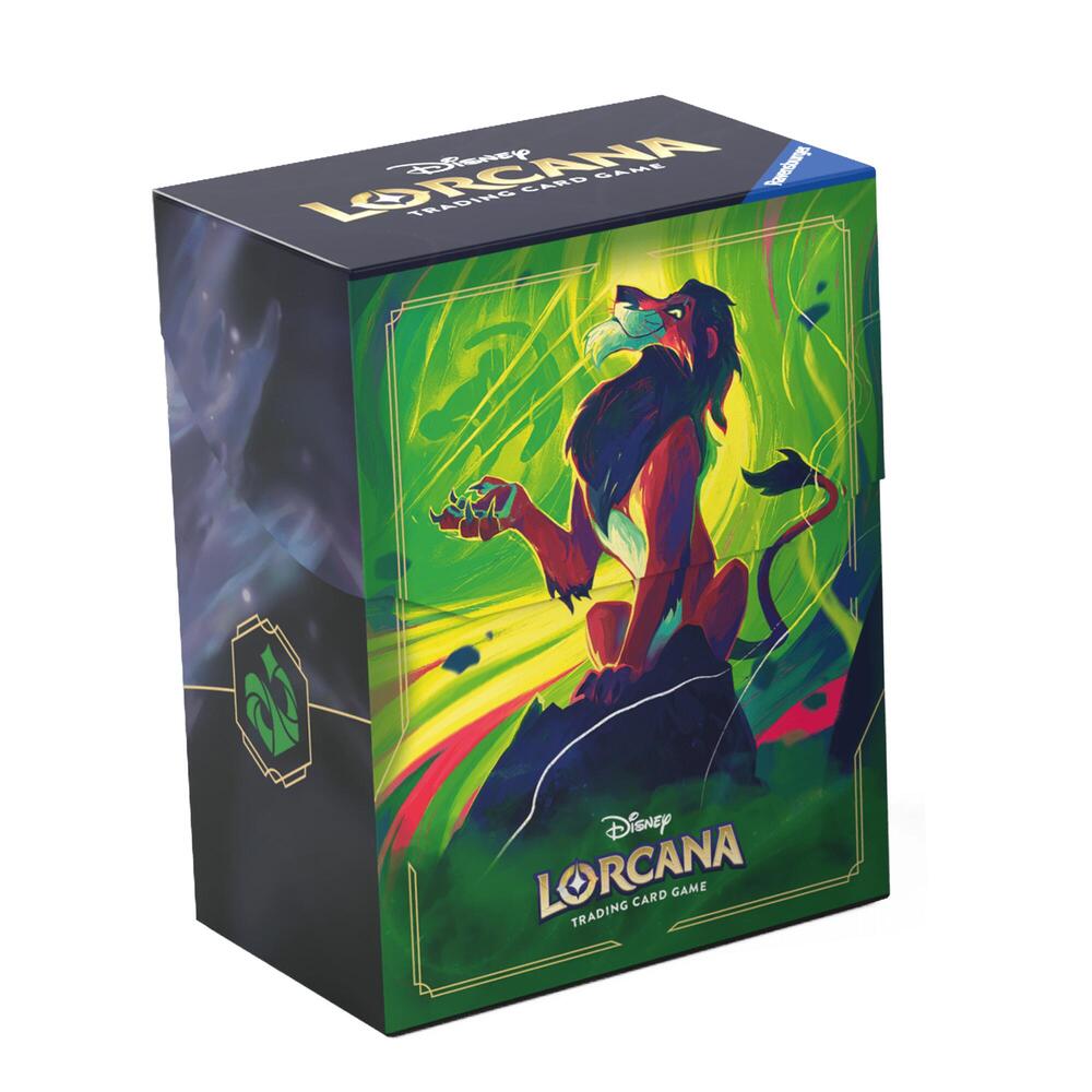 Deck Box: Disney Lorcana- Azurite Sea- Scar, Vengeful Lion