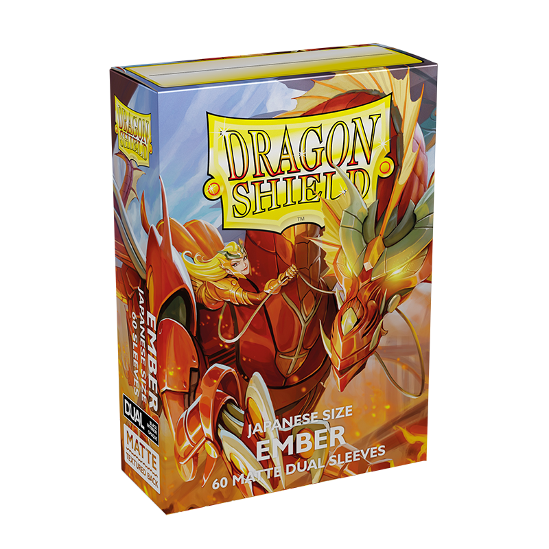 Dragon Shield: Japanese Size 60ct Sleeves - Ember (Dual Matte)