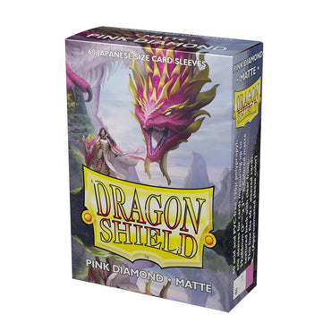 Dragon Shield: Japanese Size 60ct Sleeves - Pink Diamond (Matte)