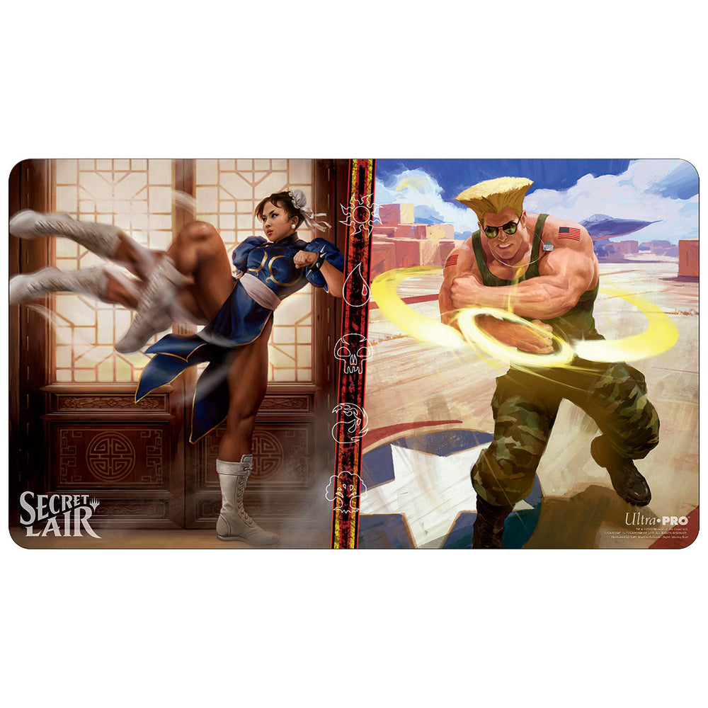 Ultra PRO: Playmat - Secret Lair (Chun-Li, Countless Kicks & Guile, Sonic Soldier)