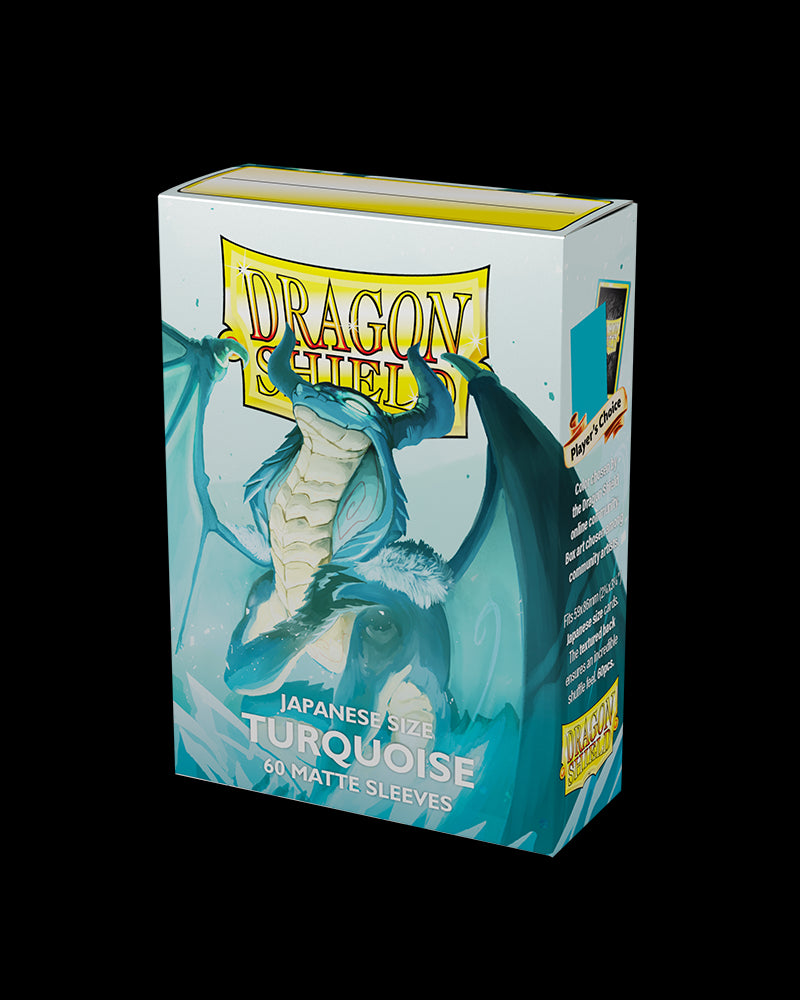 Dragon Shield: Japanese Size 60ct Sleeves - Turquoise (Matte)