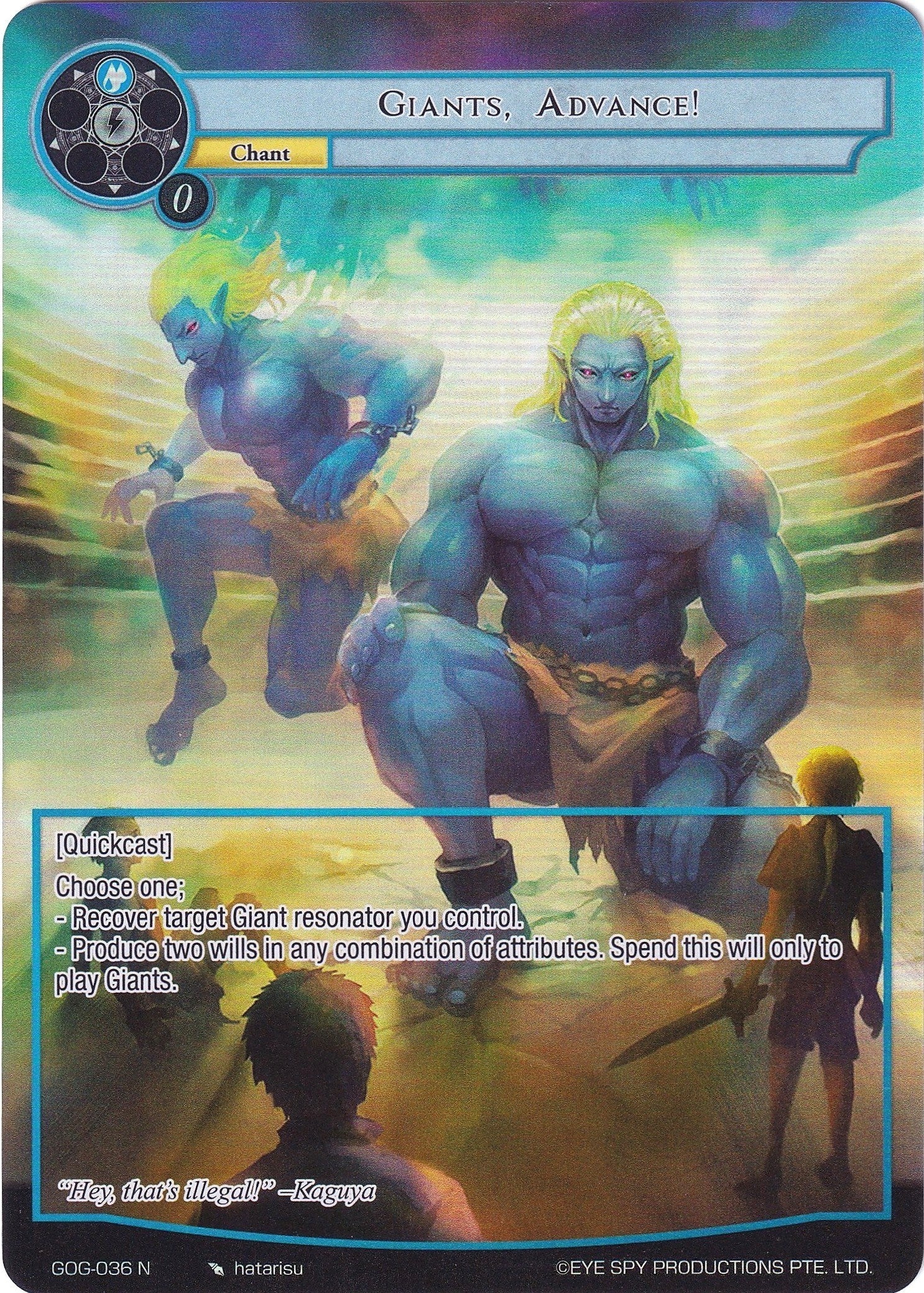 Giants, Advance! (Full Art) (GOG-036) [Game of Gods]