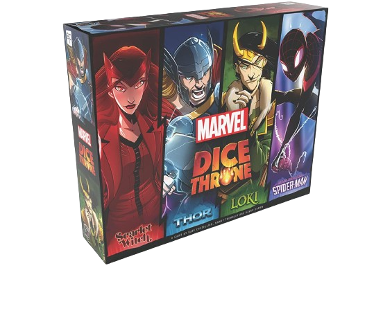 Marvel Dice Throne: 4-Hero Box: Scarlet Witch, Thor, Loki & Spider-Man