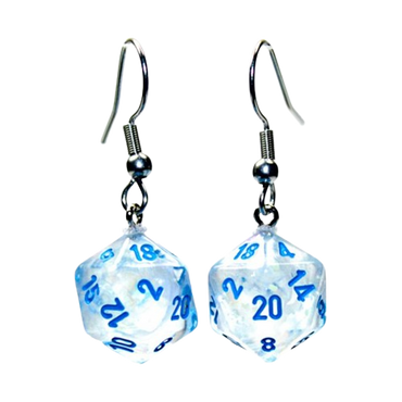 Hook Earrings Borealis Icicle Mini d20 Pair